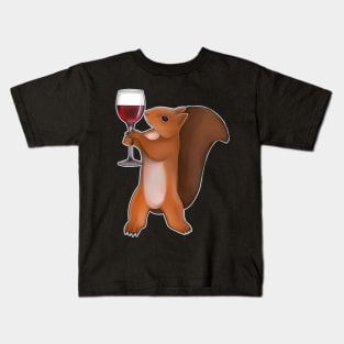 squirrel the wine master Kids T-Shirt
